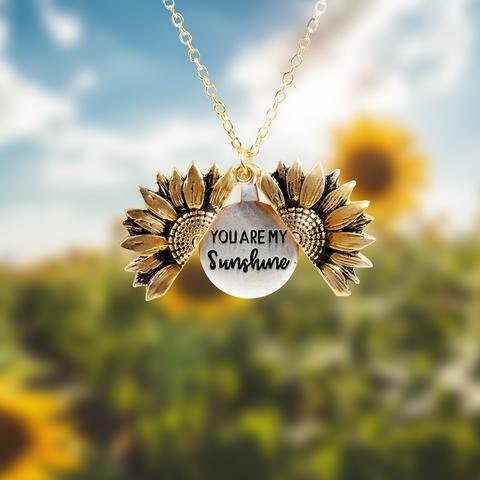 You Are My Sunshine Sun Charm Necklace, 20